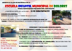 Cartel Escuela Infantil Municipal 2014 2015