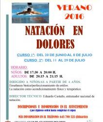 Cursos de Natación en Dolores – 2016
