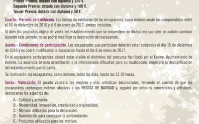 Concurso de escaparatismo navideño 2016