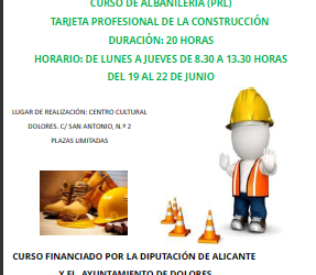 CURSO GRATUITO DE ALBAÑILERÍA (PRL)