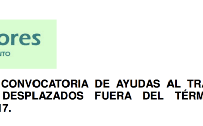 Convocatoria ayudas para el transporte universitario curso 2916/17