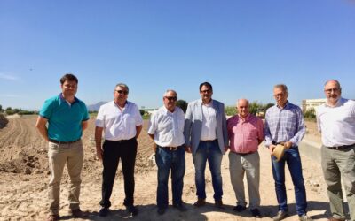 El Alcalde de Dolores y el Director General de Agricultura supervisan las obras de Abanilla y Mayayo