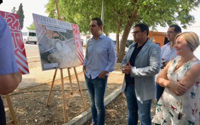 La consellera de obras Públicas y el alcalde Dolores supervisan las obras de la rotonda del Cementerio y del Carril Ciclopeatonal