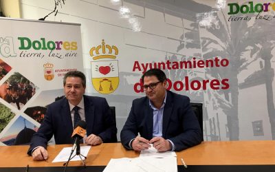 Ayuntamiento, Diputación y la empresa firman en Dolores el Acta de Replanteo para mejoras en materia Hídrica en distintas calles del municipio