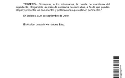Listado Provisional: Concesión Ayudas al Transporte. Curso 2018 – 2019.