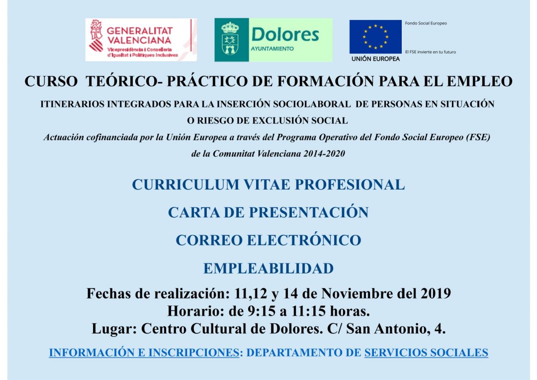 FORMACIÓN BÁSICA PARA EL EMPLEO Ayuntamiento