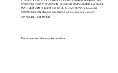 Se renueva el DARDE automáticamente y se atiende por vía teléfonica en caso de prestación y/o subsidio
