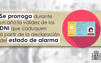 La policía local de Dolores  informa de que se prorroga durante un año la validez del DNI