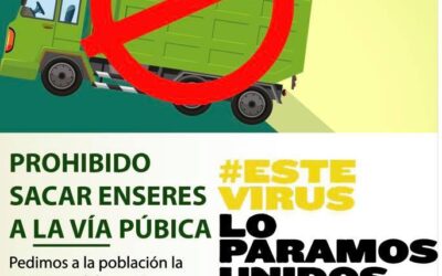 El Ayuntamiento hace un llamamiento a la población para no sacar enseres a la vía pública