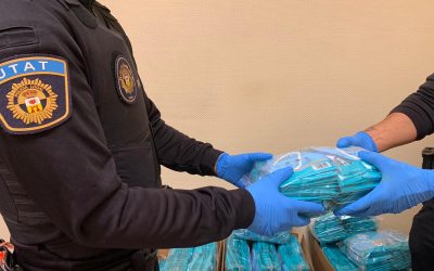 Desde Dolores se distribuirá el material de protección para Policías Locales de la Vega Baja entregado por CEMPOL