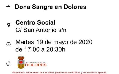Donación de sangre en Dolores