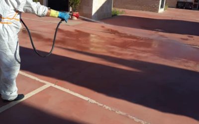 El ayuntamiento de Dolores procede a la desinfección y limpieza de varias instalaciones del municipio