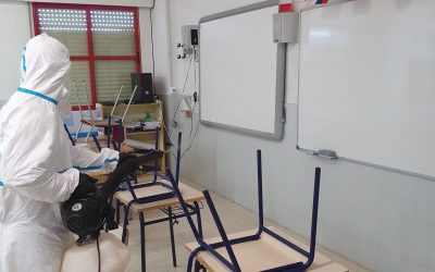 Concluyen las tareas de limpieza y desinfección por parte del Ayuntamiento de Dolores de los centros educativos