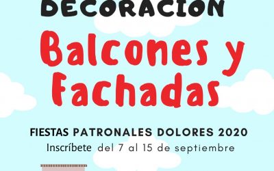 CONCURSO DE DECORACIÓN DE BALCONES Y FACHADAS. FIESTAS DE SEPTIEMBRE 