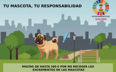 El Ayuntamiento de Dolores lanza una campaña para acabar con los excrementos de mascotas en la vía pública