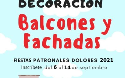 CONCURSO DE DECORACIÓN DE BALCONES Y FACHADAS. FIESTAS DE SEPTIEMBRE