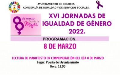 LECTURA DE MANIFIESTO EN CONMEMORACIÓN DEL DÍA 8 DE MARZO DÍA DE LA MUJER.