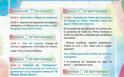 PROGRAMACIÓN FIESTAS PATRONALES DOLORES 2022