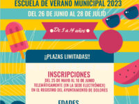 Se abre plazo de inscripción para la Escuela Municipal de Verano que será gratuita para niños y niñas de 3 a 14 años