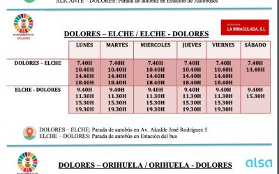 HORARIO DE AUTOBUSES ACTUALIZADO