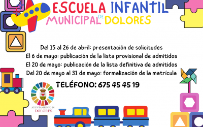 MATRÍCULA ESCUELA INFANTIL MUNICIPAL CURSO 2024 – 2025