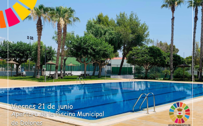 La Piscina Municipal de Dolores inaugurará la temporada de verano el viernes 21 de junio