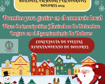 BASES CONCURSO DECORACIÓN NAVIDEÑA DE BALCONES, FACHADAS Y ESCAPARATES NAVIDEÑOS DOLORES 2024