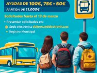 BASES DE LA CONVOCATORIA DE AYUDAS AL TRANSPORTE PARA ESTUDIANTES DESPLAZADOS FUERA DEL MUNICIPIO, CURSO 2025 /2026